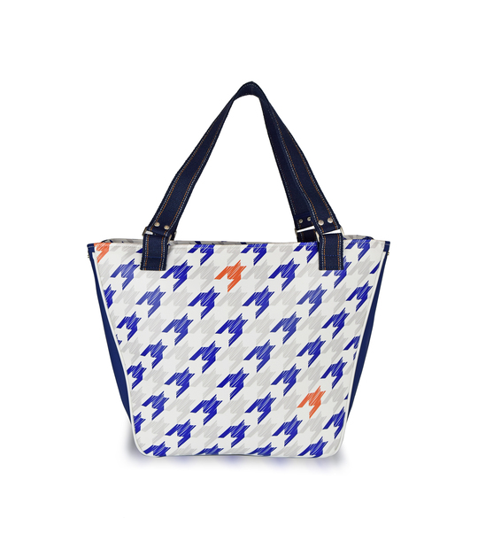 TENNIS BAG FOR WOMAN HOUNDSTOOTH PRINT