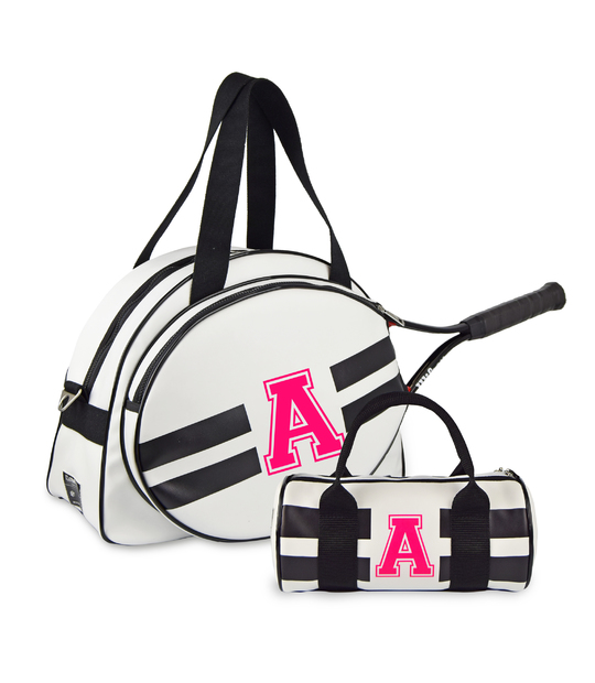 PACK DOU IN&OUT TENNIS BAG CUSTOMIZABLE BLACK AND WHITE