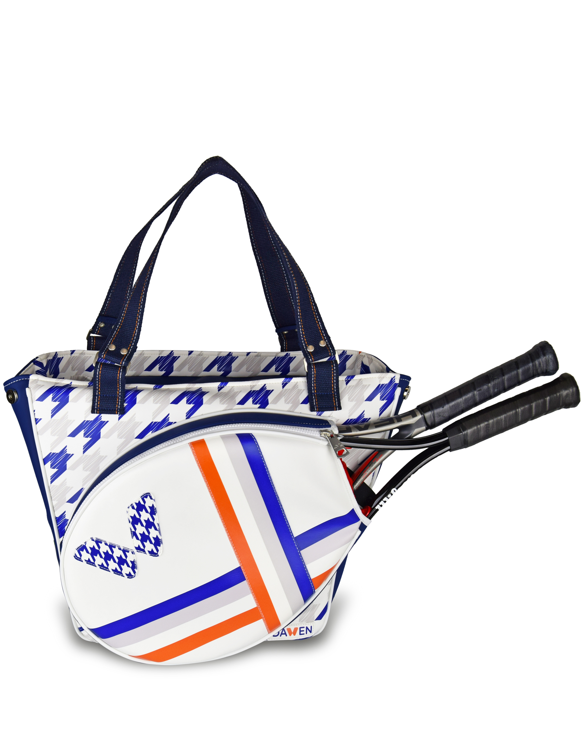 TENNIS BAG FOR WOMAN HOUNDSTOOTH PRINT