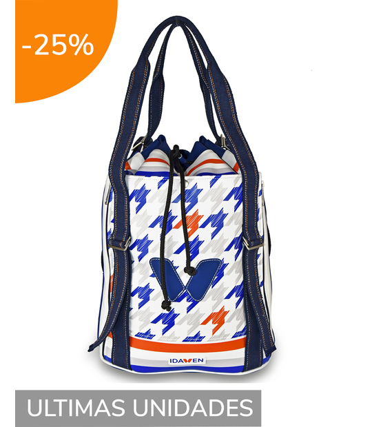 WOMEN SPORTY BACKPACK HOUNDSTOOTH
