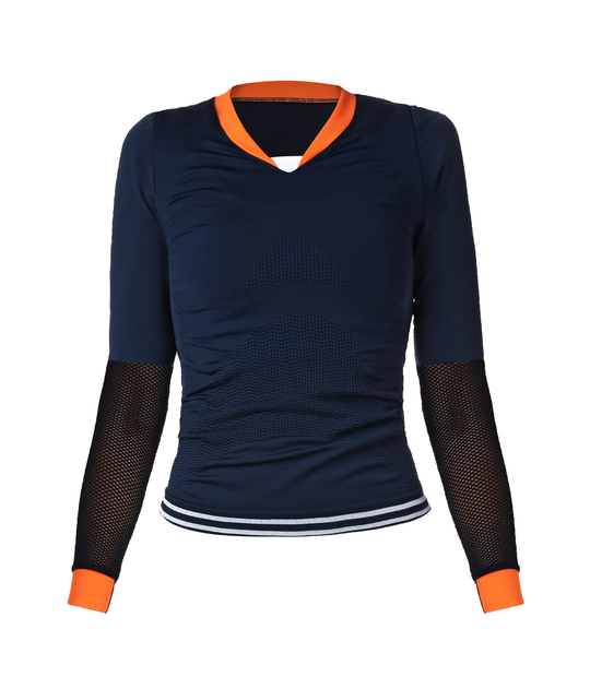 SPORTS TOP SEAMLESS NAVY